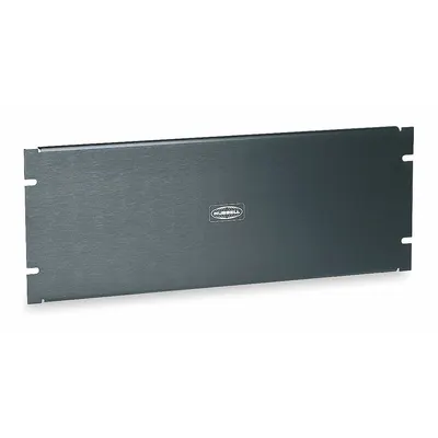 HUBBELL PREMISE WIRING Blank Panel: 4 Rack Units, 19 in Overall Wd, 7 in Overall Ht, Black - Blank Filler Panels