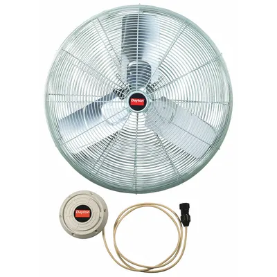 Dayton Fan Head: 30 in Blade Dia, 2 Speeds, 115V AC, 1/2 hp Motor - Misting Industrial Fan Heads