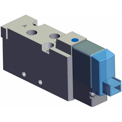 SMC Solenoid Air Control Valve: Five-Way / Two-Position, SYJ5000, Single Solenoid - SMC SYJ Series Directional Control Valves