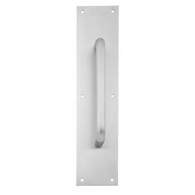 IVES 8302-8 US32D 3.5X15 Stainless Steel Door Pull Plate, 3-1/2 in x 15 in - Standard Door Pulls