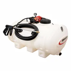 The FIMCO LG-45-SS is a 45-gallon tailgate sprayer designed for mounting on tractors or UTVs. It provides a mobile spraying solution for agricultural and property maintenance tasks such as weed control, fertilization, and pest management. The cordless design allows for portable operation without external power cords.