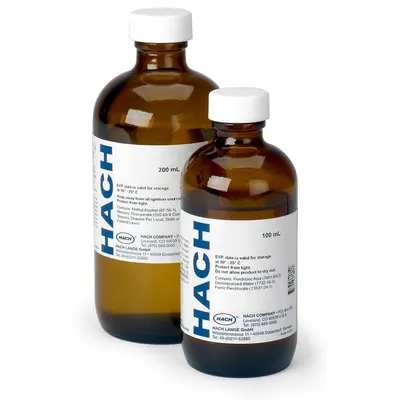 HACH Stannous Chloride Solution: 100 mL Volume, 7647-01-0, Solution, 1456942 - Additional Calibration Solutions & Standards