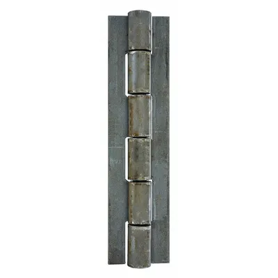 MARLBORO Full Surface-Mount Piano Hinge, Steel, 12 in Leaf Ht, 1 1/2 in Leaf Wd - Full Surface-Mount Piano Hinges