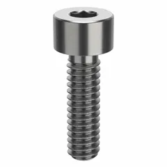 This inch-system standard socket head cap screw features a 1/4"-20 thread, 7/8" length, and right-hand thread direction. Made from plain 18-8 stainless steel, it offers corrosion resistance for general-purpose fastening in machinery and equipment assembly. Drive size is 1/4".