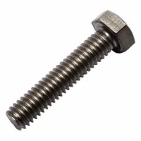 Hex Head Cap Screw: Titanium, Grade 2, Plain, 5/16"-18, UNC, 1 1/2 in lg, Fully Threaded, Inch (MPN 0107183)