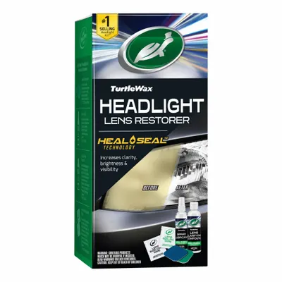TURTLE WAX Headlight Lens Restorer, 4 fl oz Bottle, T240KT - Headlight Lens Cleaners