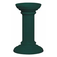 Pedestal: Aluminum, Powder Coated, Green, Bolt Mounted, 27 3/4 in H x 17 3/4 in W x 17 3/4 in D (MPN 3396GRN)