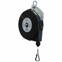 HUBBELL Tool Balancer: Ratchet Locking, 23 lb Max. Tool Wt, 8 ft Cable Lg, Steel, Spring Clip, Fixed (MPN BG-20-LSH)
