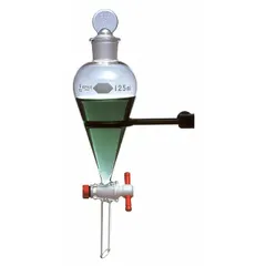 Separatory Funnel, 1000 mL, Borosilicate Glass, Colorless, 27 mm Top, 12 mm Stem, 60 mm Stem Length