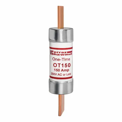 MERSEN Fuse: Class K5, OT Series, Fast-Acting, 150 A, 250 V AC, 250 V DC - Fast-Acting Blade Fuses