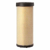Round, radial-seal engine air filter with 5 3/16 in outside diameter and 3 11/16 in inside diameter. Designed for use in Mc Cormick trucks to remove airborne contaminants from intake air. Suitable for heavy-duty engine applications requiring a radial seal design