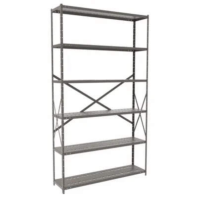 HALLOWELL Heavy-Duty Standalone Open Metal Shelving