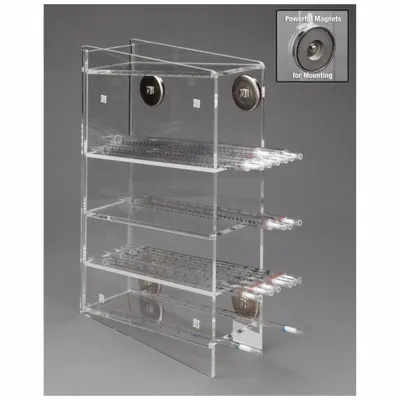 POLTEX Serological Pipette Holder, Clear Acrylic, 16 in H x 11 in L - Pipette Holders