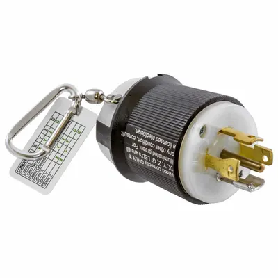 HUBBELL WIRING DEVICE-KELLEMS L5-20P Receptacle Tester, 20 A, CAT I 125V - Receptacle Testers