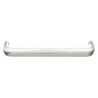 Fixed, non-recessed pull handle made of aluminum with a dull silver finish. Features #10-32 threaded holes for mounting and a 0.28 in grip thickness. Suitable for use on industrial enclosures, cabinets, and machinery doors requiring a corrosion-resistant grip