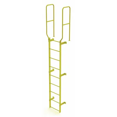 TRI-ARC Walk-Thru Fixed Ladder, Steel, 9-Rung, 28 in Wide, Single Section - Fixed Ladders