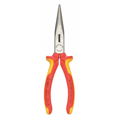 KNIPEX 26 18 200 US Insulated Chain-Nose Pliers - Chain-Nose Insulated Pliers