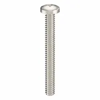 Machine Screw: #10-24 Thread Size, 1 3/4 in Lg, 316, Stainless Steel, Plain, Pan, Phillips, 10 PK (MPN ZSCRW-380)