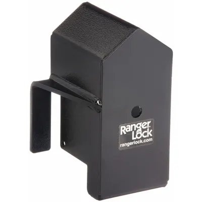 RANGER LOCK Standard & Long Shackle Padlock Guard, Steel, 5 in L x 6 1/2 in W - Standard & Long Shackle Padlock Guards