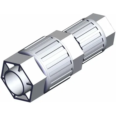 SMC LQ3U5A-R1 PFA Compression Tube Fitting, 3/4 in OD x 1/2 in OD - PFA Compression Tube Fittings
