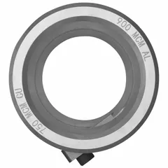 Bushing for use with DEWALT DCE151 XR stripping tool. Accommodates aluminum and copper conductors up to 900 MCM (750 MCM max for THHN/XHHW). Compatible with THHN/XHHW insulation types. Used in heavy-gauge cable stripping applications.