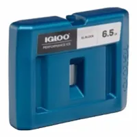 Reusable Ice Block: Block, 11 1/4 in Overall Lg, 2 1/2 in Overall Wd, 9 in Overall Thick, Blue (MPN 00025466)