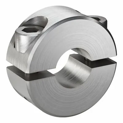 RULAND MANUFACTURING SP-4-SS Stainless Steel Shaft Collar, 1/4 in Bore, Clamp-On - Stainless Steel Shaft Collars