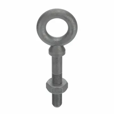 KEN FORGING Machinery Eye Bolt: With Shoulder, Steel, Galvanized, 7/8"-9 Thread Size - Machinery Eye Bolts with Shoulder