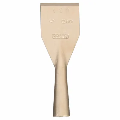 AMPCO Scraper: Bld. Mat. Nickel Aluminum Bronze, Stiff, Straight Bld. Shape - Long-Reach Scrapers