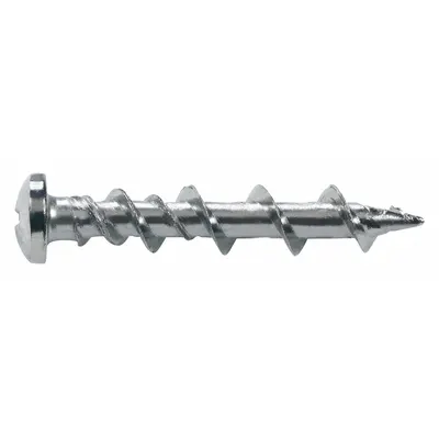DEWALT 1-1/4 in Self-Threading Anchor, Steel, Plain, 100 Pack - One Piece Self-Threading Anchors