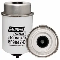 BALDWIN FILTERS Fuel Filter: Cartridge, 6 1/16 in Overall Lg, 3 3/16 in Outside Dia, Cellulose (MPN BF9847-D)