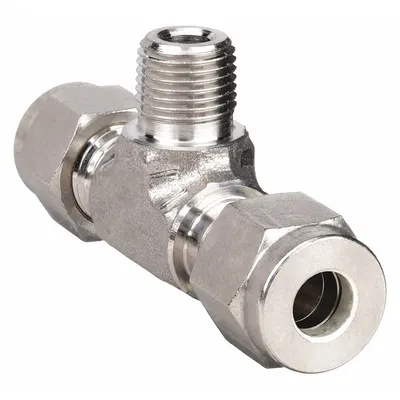 PARKER Double-Ferrule Stainless Steel Tee Fitting - Double-Ferrule Stainless Steel Fittings