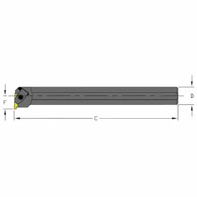 ULTRA-DEX USA S10Q NER2 Indexable Boring Bar, MPN 957-000-312 - Indexable Boring Bars