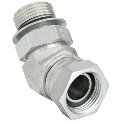 AEROQUIP Hydraulic Hose Adapter: 3/4 in x 3/4 in Fitting Size, Female x Male, NPSM x ORB - NPSM-to-ORB Steel Hydraulic Hose Adapters