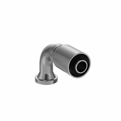 PARKER 90° Elbow Crimp Hydraulic Hose Fitting - Crimp Hydraulic Hose Fittings with Flange Connection