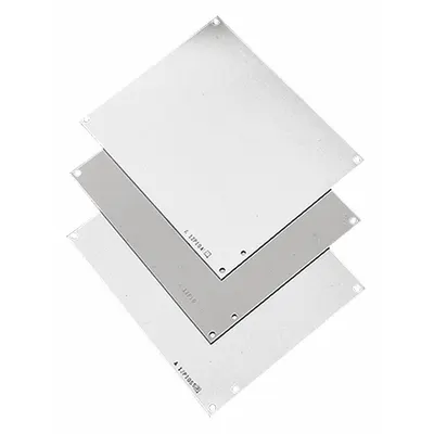 HOFFMAN Interior Panel: Back Panel Panel, 9 in Overall Ht, 21 in Overall Wd, Steel - Interior Mounting Panels