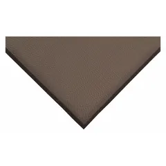 This 3 ft x 8 ft antifatigue mat is constructed from black nitrile foam with a 3/4 in thickness. It features an oil and grease-resistant surface and an anti-slip backing for use in industrial workstations and assembly lines where standing workers require relief from fatigue in wet or oily environments.