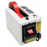 This packaging countertop tape machine accepts standard tape up to 2 in width and 3 in core diameter. It includes a safety mechanism for secure operation. Memory is not included. Suitable for sealing boxes and packages in shipping and packaging applications