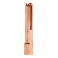 Standard collet for arc welding torches, designed to grip and guide electrodes up to 3/32 in diameter. Type 13N23, manufacturer part number KP4749-332