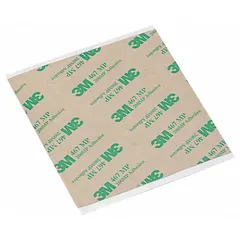 These adhesive transfer tape squares consist of a repositionable acrylic adhesive on a polycoated kraft paper liner. Each square measures 12 inches by 12 inches with a thickness of 2.3 mil. The 12-pack is suited for bonding, mounting, and splicing applications in industrial assembly, signage, and electronics.