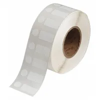 Pre-Cut Label Stock Roll: Circle/Rectangle, 1/2 in x 1 in, 1 in x 1/2 in, White, -112°F to 158°F (MPN J20-251-7425J)