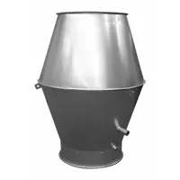 Jet Cap: Steel, For 14 in Duct Dia, 23 1/8 in Overall Lg, 14 in Inlet Dia, 20 ga Material Thick (MPN 8010004587)