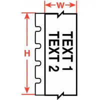 Wraparound Label: 2 in x 50 ft, Polyimide, Yellow (Matte) (MPN M71C-2000-472-YL)