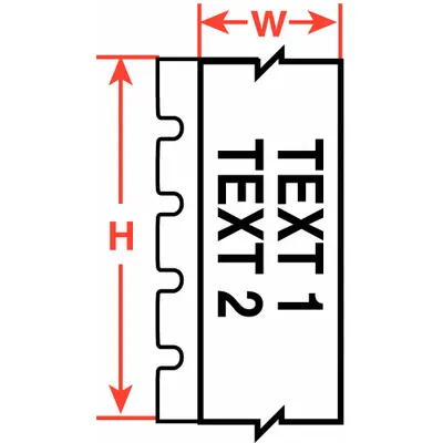 BRADY Wraparound Label: 2 in x 50 ft, Polyimide - Brady Continuous Label Rolls
