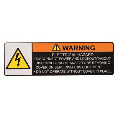 CM Warning Label: Electric Chain Hoists, 500 lb_1,000 lb_2,000 lb Compatible Load Capacity - Warning Labels for Hoists