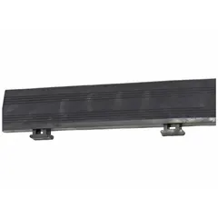 Plastic interlocking floor tile measuring 12 inches long by 2 inches wide. Features a tool-free snap-together design for quick installation. Used to protect truck beds from scratches and dents in pickup trucks, vans, and utility vehicles.