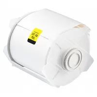 Thermal transfer continuous label roll for outdoor use. White gloss polyester material. Compatible with GlobalMark printer series. Used for industrial labeling such as asset identification, safety signs, and pipe marking