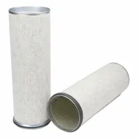 Round, axial-seal engine air filter with outside diameter 7 15/16 in and inside diameter 7 17/32 in. Designed for Man trucks to trap airborne contaminants and ensure clean air intake for engine protection
