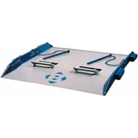 BLUFF Dock Board: 20,000 lb Load Capacity, 96 in Overall Lg, 72 in Overall Wd, Diamond Treadplate (MPN 20T7296)