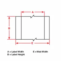 Continuous Label Stock: 4 in x 300 ft, Metalized Polyester, Metal Detectable, Gray (MPN THT-107-428)